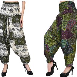 Printed Rayon Women Harem Pants-image-64