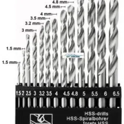 kiesh Drill Bits 13 mm Drill Chuck for Angle Grinder and Drill Machine with Converter Nut Adaptor Key and 13 Pcs Hss Drill Bit Set Size 1.5-6.5 mm DCAB011 Rotary Tool image 3