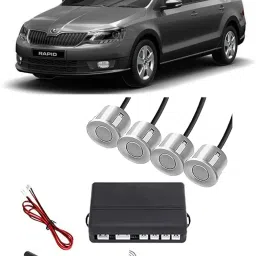 EB493 Silver Car Reverse Parking Sensor with LED Display 4 Sensor E493 Parking Sensor-image-102