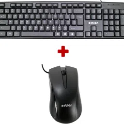 zebion K500 Wired Keyboard + Hunk Wired Mouse Combo Set-image-31