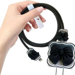 RYCORE Bow-shaped silicone charger case cover for iPhone 18W–20W USB-C power adapter Cable Protector-image-61