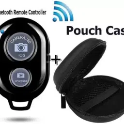 Wreskart Bluetooth Selfie Shutter With carry pouch Photo Clicker for IOS, AndroidCamera Remote Control image 3