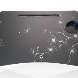 black flower study table Plastic Portable Laptop Table-image-29