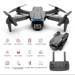 E88 PRO HD Camera Height Hold Foldable Drone 2 Batteries1 Drone-24