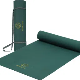 Classic Exercise Mat + Yoga Strap for Men & Women | Workout, Home, Pilates - Green 6 mm Yoga Mat-image-12