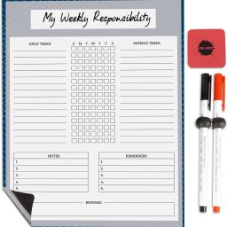 Magnetic Whiteboard My Weekly Responsibility Chore Chart for Refrigerator-image-92