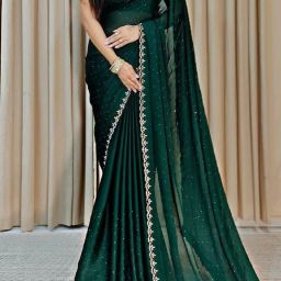 Embellished Bollywood Chiffon Saree-image-99