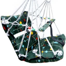 Cotton julla Chair 1-5 year foldable & whashable with safety belt for kids Swings-image-69
