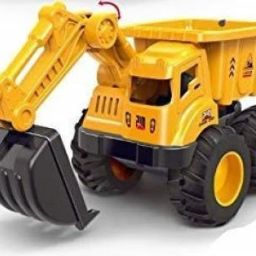 Unbreakable Pull Along Back Excavator Construction Engineering Friction Power Toy ( Dumper ) (Multicolor)-20