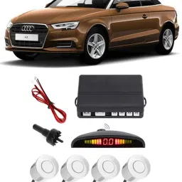 GS2 Silver Car Reverse Parking Sensor with LED Display 4 Sensor G2 Parking Sensor-image-72