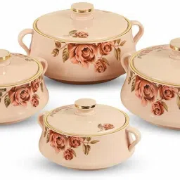 Pack of 4 Thermoware Casserole Set Pack of 4 Serve Casserole Set-12