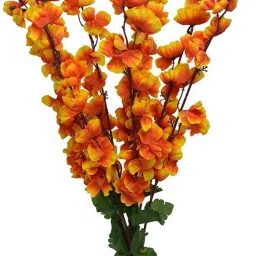 Orange Peach Blossom Artificial Flower-image-41