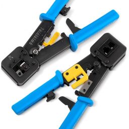 Professional RJ45 EZ Crimp Pass-Through Cat5 Cat5e Cat6 Heavy Duty Crimping Tool Pass Through Crimping Tool Manual Hydraulic Crimper-8