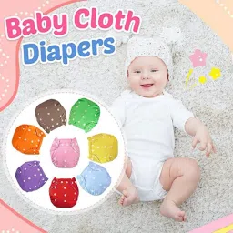 stuttgart Pack Of 2 Reusable Cloth Diapers Washable, Adjustable Size with Insert Pads image 2
