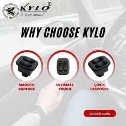 kylo Main Power Window Switch Santro Old Right Side (7 Pin) WITH Wooden Finish Car Power Window Switch image 5