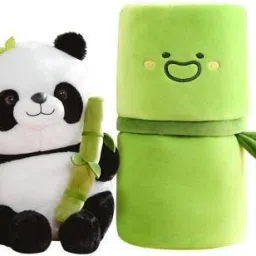 twolover Bamboo Panda Plush With Keychain 30 cm - 35 cm image 2