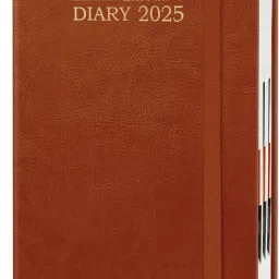 Leather Cover Hardbound Executive Diary 2025 I New Year Planner Diary 2025 I A5 Diary Ruled 344 Pages-11