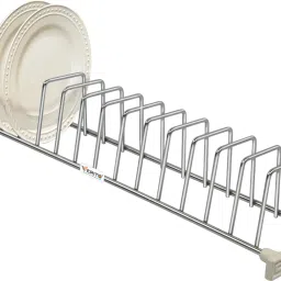 Plate Kitchen Rack Stainless Steel Saucer Rack (20 Inch) For Kitchen Basket / Small Plate Rack Steel-image-81