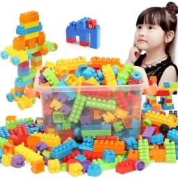 ProgressBuild: DIY Plastic Building Blocks Toys for Kids, 100+ Pieces, Ages 3+-image-0