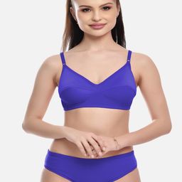 FIMS Women Blue Cotton Lingerie Set-image-37