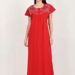 9shines Label Round Neck Maxi Nightdress-3