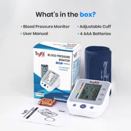 TryFit TFBP03H-Hike Blood Pressure Monitor,Fully Automatic Type-C & Battery Powered BP Machine with Large LCD, Dual User Memory, Hypertension Indicator Bp Monitor image 3