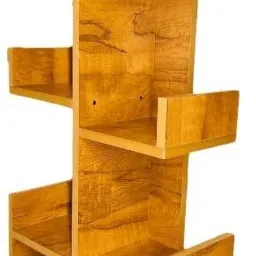 kvs furniture Engineered Wood Bookshelf Multipurpose Home Decor Storage Rack Engineered Wood Open Book Shelf image 5