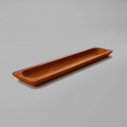 Handicrafted Wooden Dough Bowl, Long Farmhouse for Table Centerpiece Decor Wood Tray-image-4