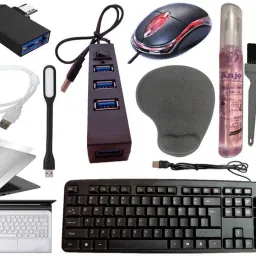 ANJO Wired Keyboard-Wired Mouse-Wrist Pad-Hub 2.0-3in1 Cleaner-2in1 OTG-Ext-LED-Skin Combo Set-image-81