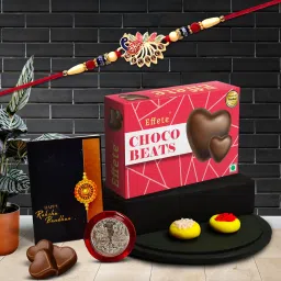 Rakhi Combo for Brother with Chocolate Beats (32-GM)Rakhi Gift |Y22K1_252_CB32 Assorted Gift Box-16