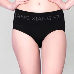 Flenzy Mid-Rise Seemless Hipster Briefs- GP110_BK-image-43