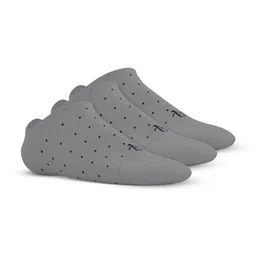 TalkingSox Unisex Pack Of 3 Polka Dot Printed Bamboo Shoe Liner Socks-14