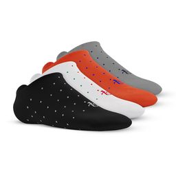 TalkingSox Pack Of 4 Patterned Bamboo Shoe-Liners Socks-image-33