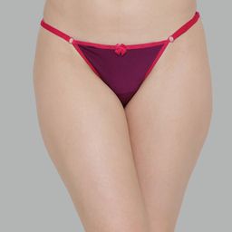 N-Gal Women Adjustable Waist Band Anti-Odour Thong Brief-image-4