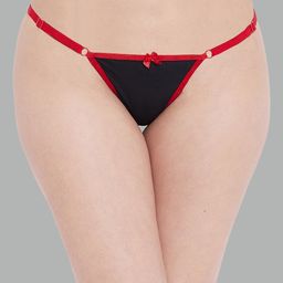 N-Gal Women Laced Adjustable Anti-Odour Thong Brief-image-11