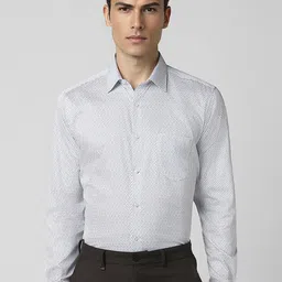 Van Heusen Printed Spread Collar Pure Cotton Casual Shirt-image-55