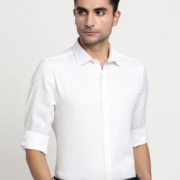 Turtle Micro Ditsy Printed Premium Slim Fit Shirt-image-56