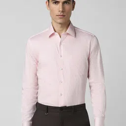 Van Heusen Slim Fit Micro Ditsy Printed Pure Cotton Formal Shirt-image-78
