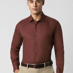 Van Heusen Men Textured Pure Cotton Casual Shirt-image-42
