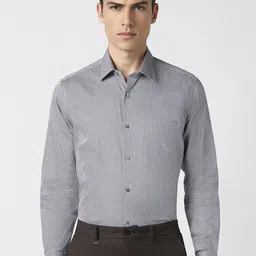Van Heusen Micro Ditsy Printed Pure Cotton Formal Shirt-image-6