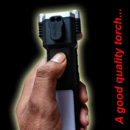 breston LED 3W Torch Light Rechargeable Torch Flashlight,Long Distance Beam Range Torch image 4