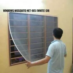 Polyester Adults Washable 4X5 FT white window net Mosquito Net-17