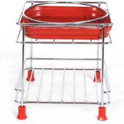 Matka Kitchen Rack Stainless Steel Matka Stand with Tray & Glass Holder Steel-picture-16