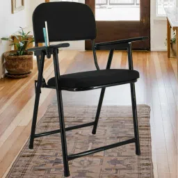 Metal A1 Folding Conference Chair with pen Holder & 1 Yr Wrty Fabric Study Folding Chair-picture-23