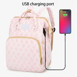 Baby Diaper Bag Backpack with Changing Station Multifunction Travel Backpack Maternity Bag with USB Charging Port-image-46