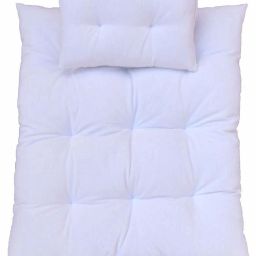 Organic Kapok Silk Cotton Ilavam Panju Baby Bed Mattress 2.5 X 2 ft x 2 inches Thickness (0-12 Months) White BABY SLEEPING MATTRESS PLAIN-image-61