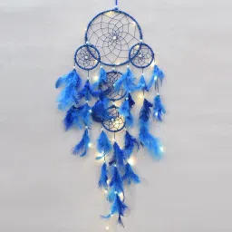 Feather, Wool, Wood Dream Catcher-image-59