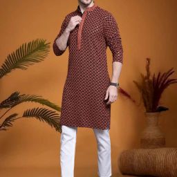 Men Pure Cotton Kurta Pyjama Set-image-70