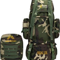 125 L Military Print 2 in 1 Detachable Rucksack With Raincover Rucksack - 125 L-image-49