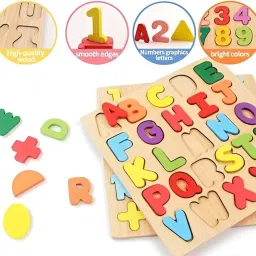simestich Alphabet Numbers & Shapes Learning Puzzle Set image 4